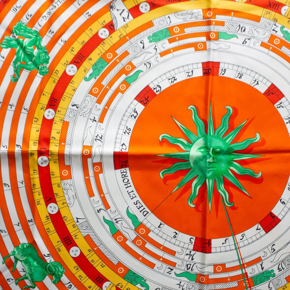 Hermes Astrology Calendar Silk Scarf - Picture 6 of 8